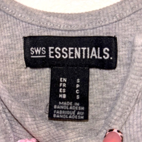 cute gray tube top , worn twice 💝 - Picture 3 of 3